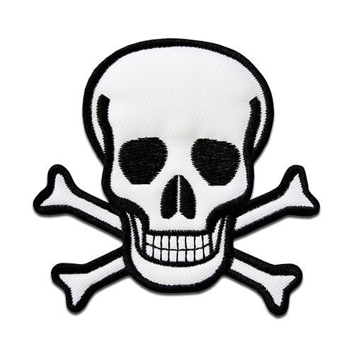 Zum Aufbugeln Aufnaher Bestickt Rebel Totenkopf Und Gekreuzte Knochen Traurig Pins Anstecknadeln Zukova Buttons